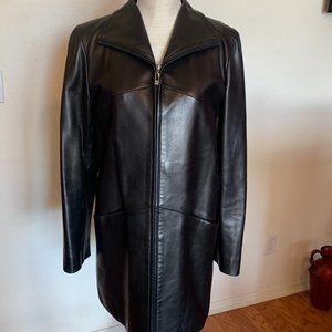 Cole Haan Womens Leather Jacket
